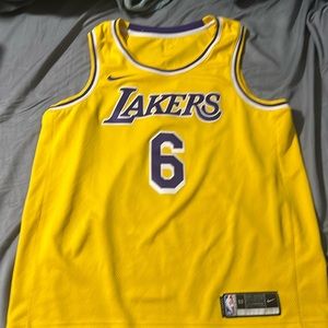 LEBRON JAMES #6 LAKERS GOLD JERSEY